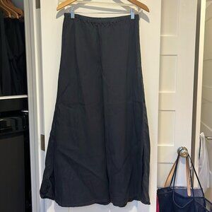 CP Shades- Linen- Navy maxi skirt- Large